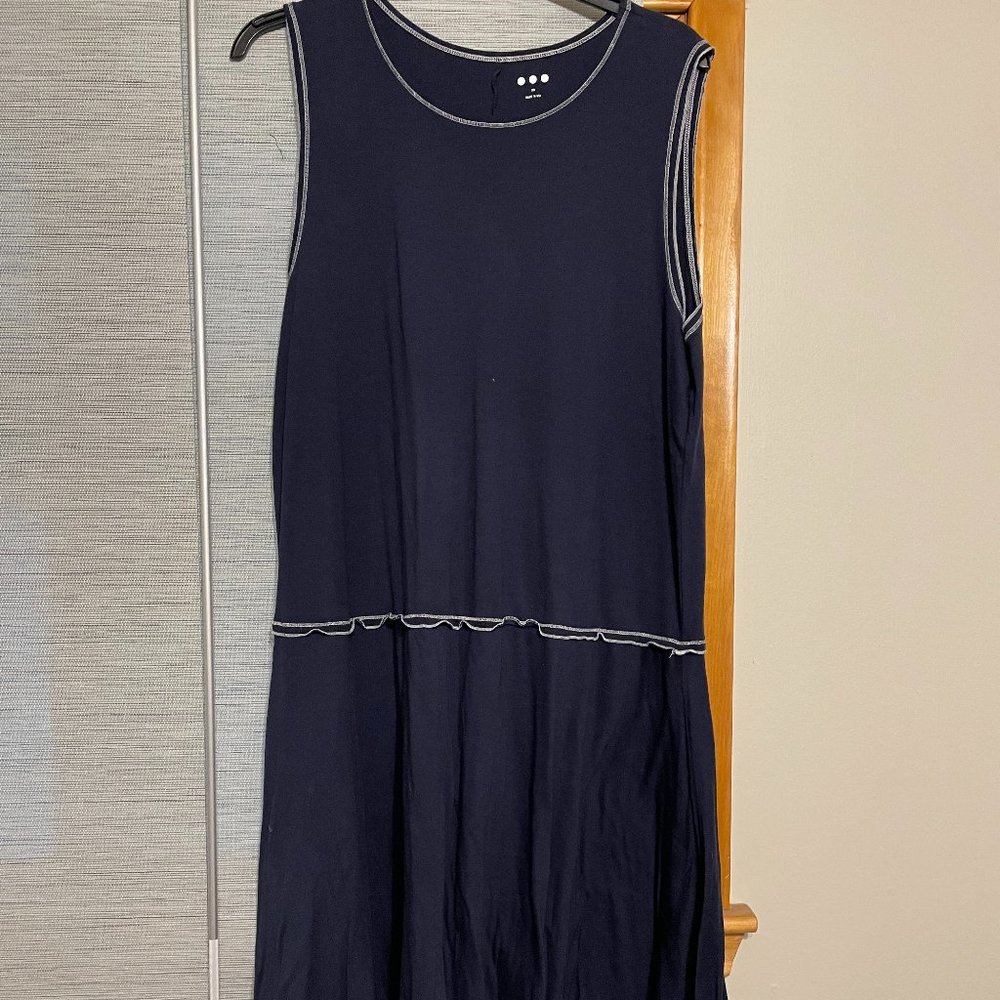 Three Dots Cotton Dress and Cardigan Plus Size - Picture 5 of 7